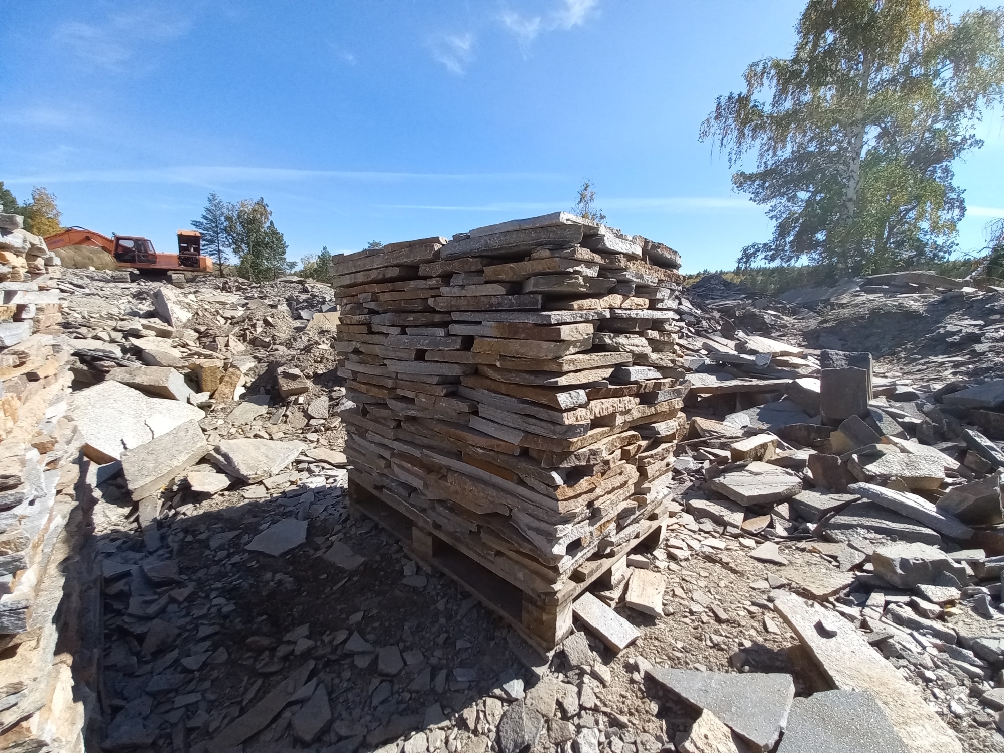 Плитняк златолит серебристый для мощения на бетон купить в Протвино
