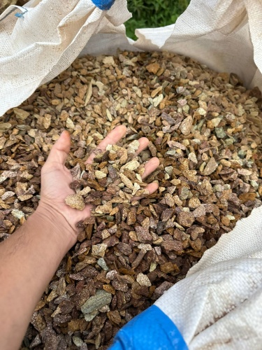 Златолит персиковый декоративная каменная крошка купить в Протвино