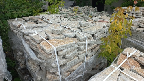 Гранитный плитняк галтованный для парковки купить в Протвино