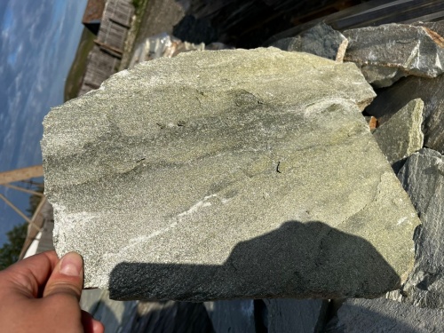 Плитняк златолит зелёный для цоколя, отмостки купить в Протвино