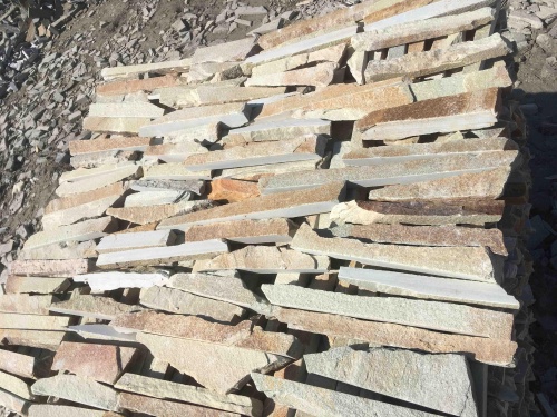 Горбушка златолит золотистый для облицовки купить в Протвино